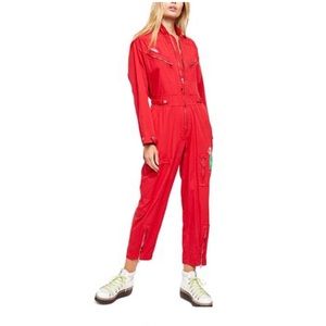 Free People Lena Flight Jumpsuit Sz XS